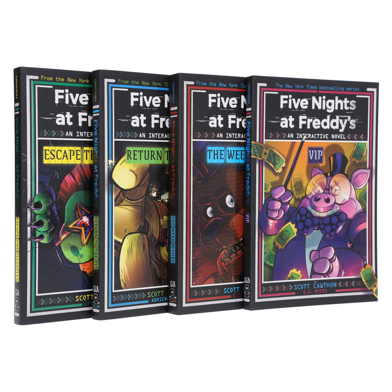 Five Nights at Freddy's: Interactive 4 Novels Box Set by Scott Cawthon - Ages 12+ - Paperback 9-14 Scholastic