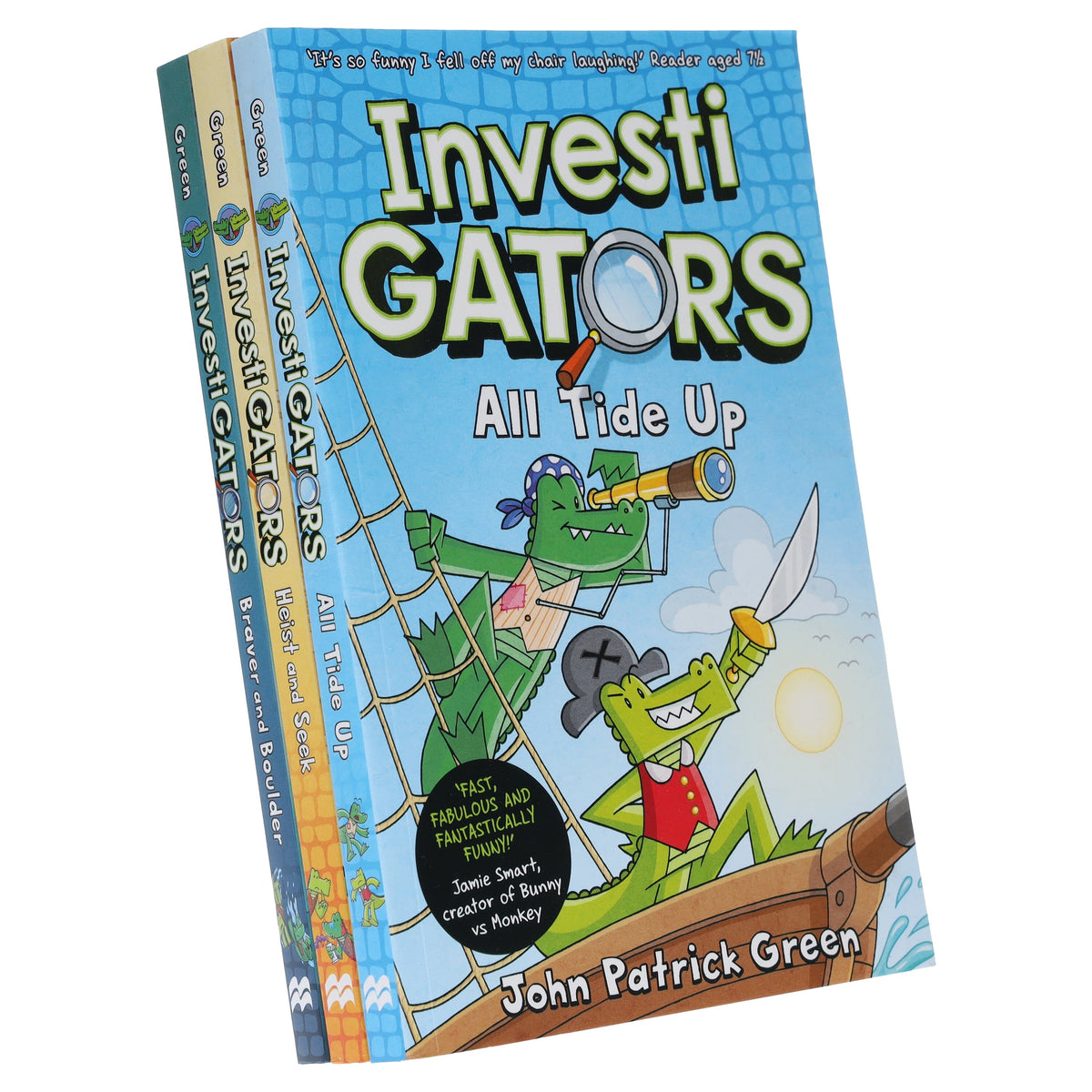 InvestiGators Series (Book 5-7) By John Patrick Green: illustrated 3 B ...