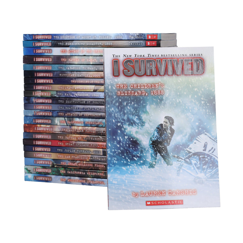 I Survived Series By Lauren Tarshis 22 Books Collection Set - Ages 7-12 - Paperback 9-14 Scholastic