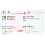 CGP KS2 SAT Buster 10-Minute Tests Collection 4 Books Set (for the 2027 tests) - Ages 10-11 - Paperback 9-14 Coordination Group Publications Ltd (CGP)
