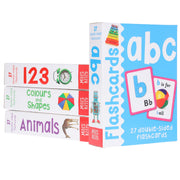 Flashcards Tray: Four Sets of 27 Double-Sided Flashcards (Get Set Go) - Ages 3+ - Cards 3-5 Miles Kelly Publishing Ltd