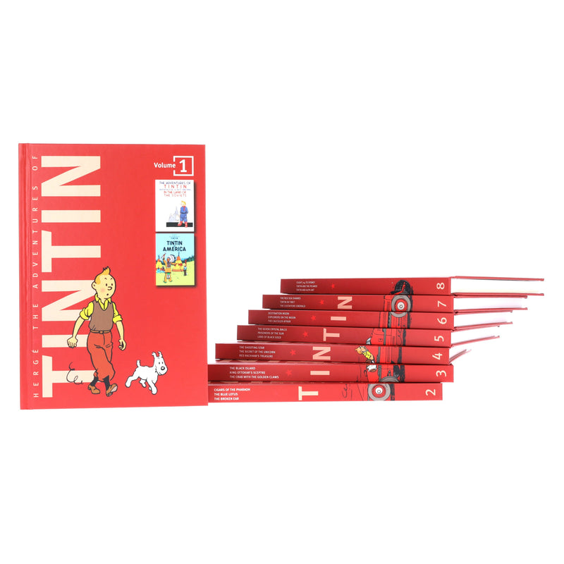 The Adventures of Tintin by Hergé: Compact Edition 8 Books Box Set - Ages 7+ - Hardback 7-9 HarperCollins Publishers
