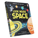 Usborne Lift-The-Flap Look Inside Space by Rob Lloyd Jones - Ages 5+ - Board Book 5-7 Usborne Publishing Ltd