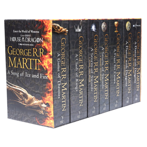 Game of Thrones by George RR Martin - A Song of Ice and Fire 7 Books Box Set (Poster Map Included) - Fiction - Paperback Fiction HarperVoyager