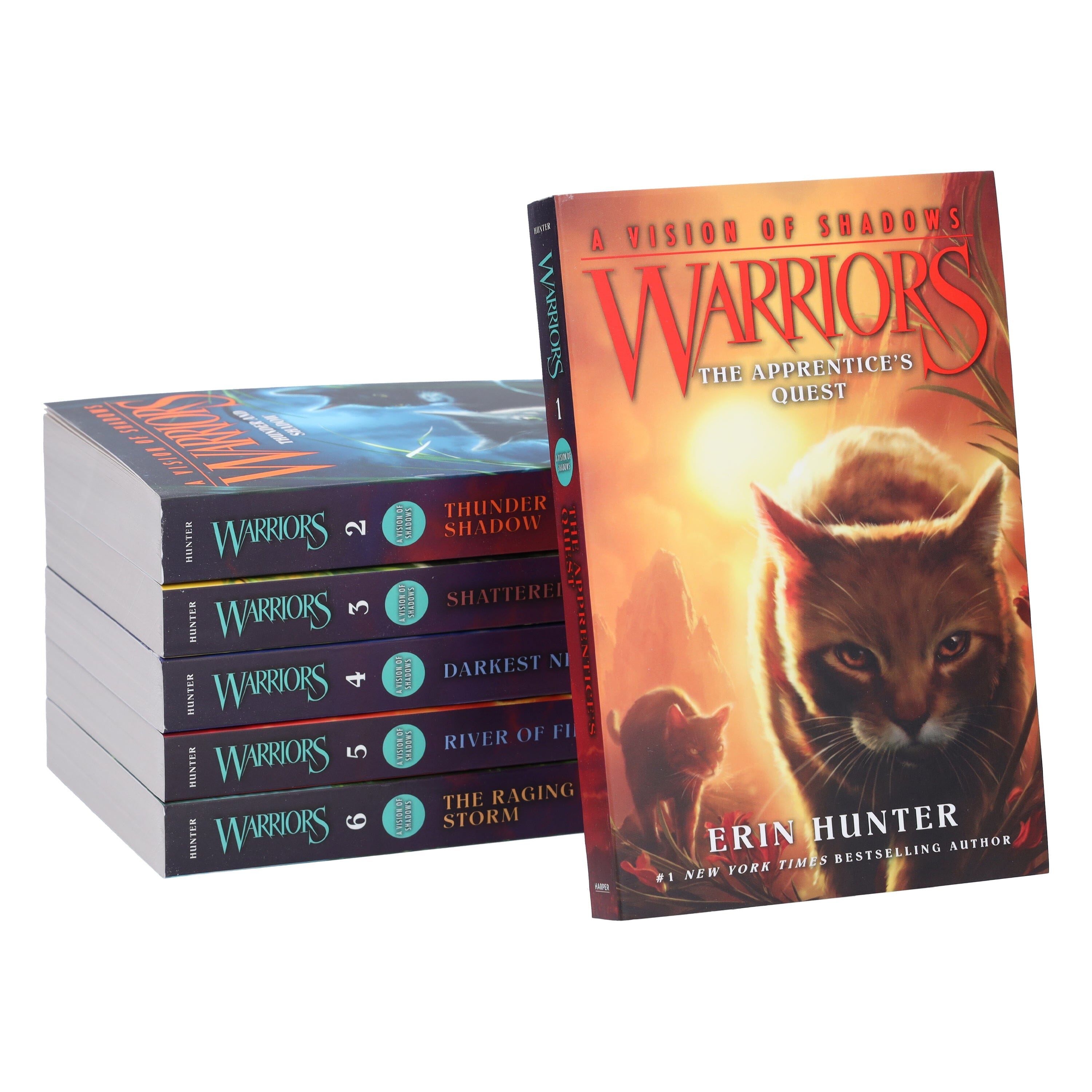 Warrior Cats by Erin Hunter: Series 6 A Vision of Shadows 6 Books