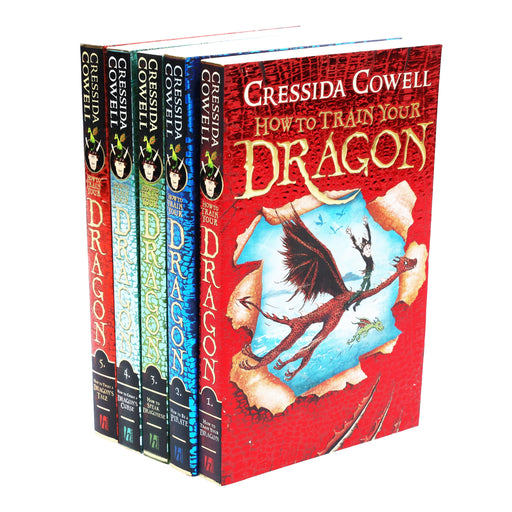 How To Train Your Dragon 5 Books Collection 1 to 5 by ‎Cressida Cowell - Ages 9-14 - Paperback 9-14 Hodder & Stoughton