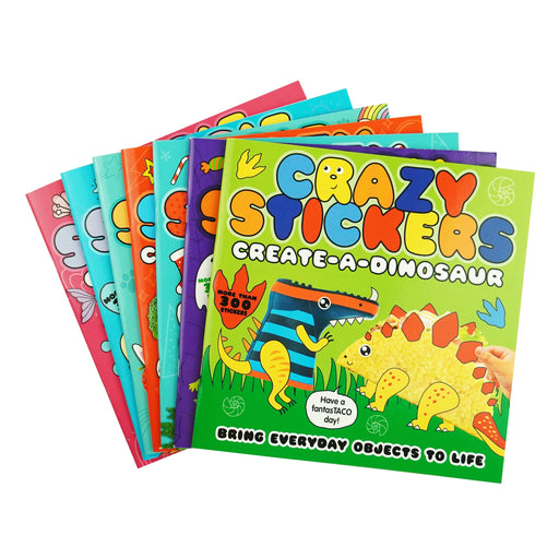 Children's Cutie And Crazy Stickers Collection By Danielle McLean 7 Books Set - Age 3-6 - Paperback 0-5 Little Tiger Press Group