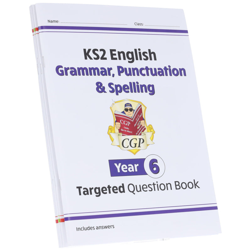 CGP KS2 (Year 6) Targeted Question and Practice Bundle 4 Books Collection Set - Ages 10-11 - Paperback 9-14 Coordination Group Publications Ltd (CGP)