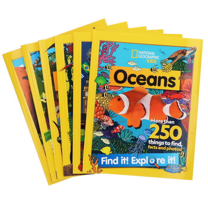 Find it! Explore it! By National Geographic Kids 6 Books Collection Set - Ages 5-7 - Paperback 5-7 HarperCollins Publishers