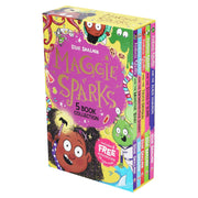 Maggie Sparks Exclusive Bundle: 5 Books Collection Box Set & Maggie Sparks Backpack: Children's Nursery Pink & Purple School Bag - Ages 3-7 5-7 Sweet Cherry Publishing