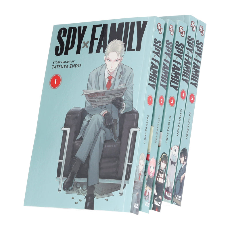 Spy x Family (Vol 1-5) by Tatsuya Endo 5 Books Collection Set - Manga - Paperback Graphic Novels Viz Media, LLC