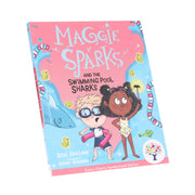 Maggie Sparks and the Swimming Pool Sharks: Accessible Symbolised Edition by Steve Smallman - Ages 5-7 - Paperback (Includes Free Signing Video & Audiobook) 5-7 Every Cherry Publishing