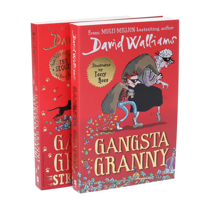 Gangsta Granny Series By David Walliams 2 Books Collection Set - Ages 7-14 - Paperback 9-14 HarperCollins Publishers