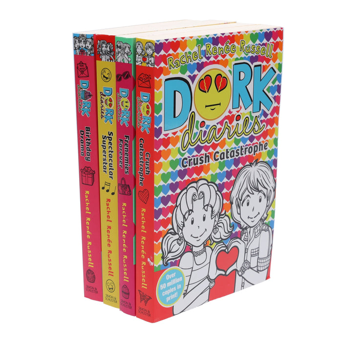 Dork Diaries Series (Vol. 11-14) By Rachel Renee Russell 4 Books Collection Set - Ages 9-11 - Paperback 9-14 Simon & Schuster