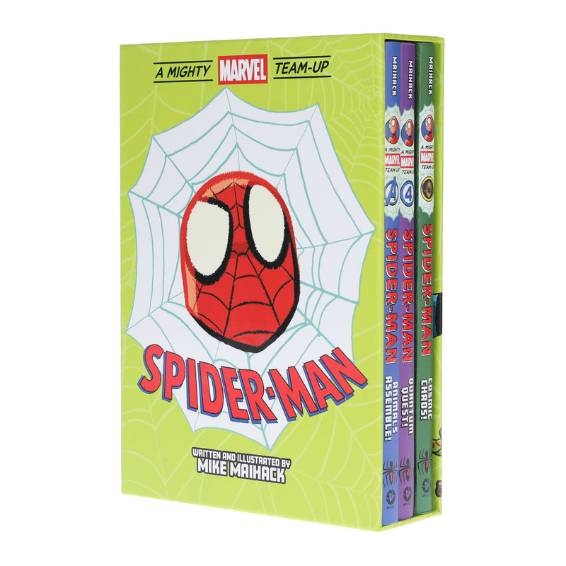 Spider-Man: A Mighty Marvel Team-Up By Mike Maihack 3 Books Collection Box Set - Ages 6-9 - Hardback Graphic Novels Abrams