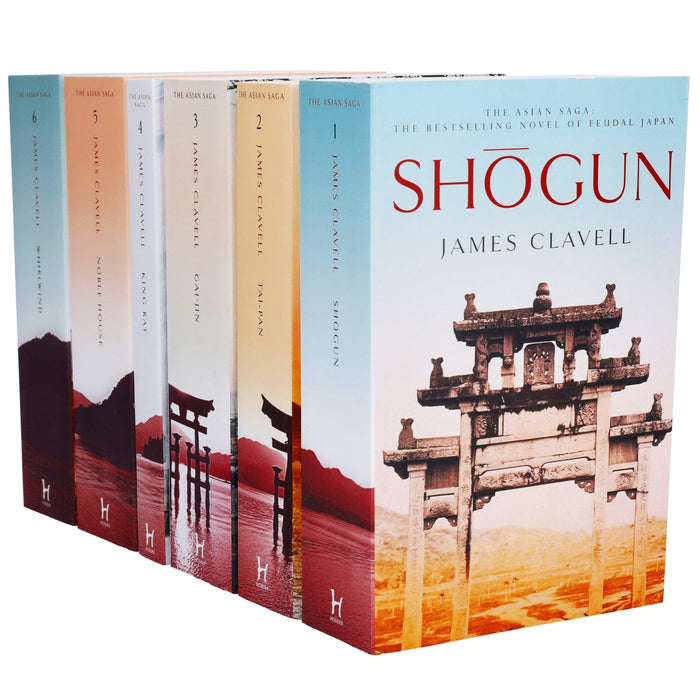 Shogun by James Clavell: The Asian Saga 6 Books Collection Set - Fiction - Paperback Fiction Hachette
