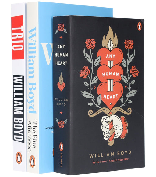 William Boyd Collection (Any Human Heart, The Blue Afternoon & Trio) 3 Books Set - Fiction - Paperback Fiction Penguin Random House
