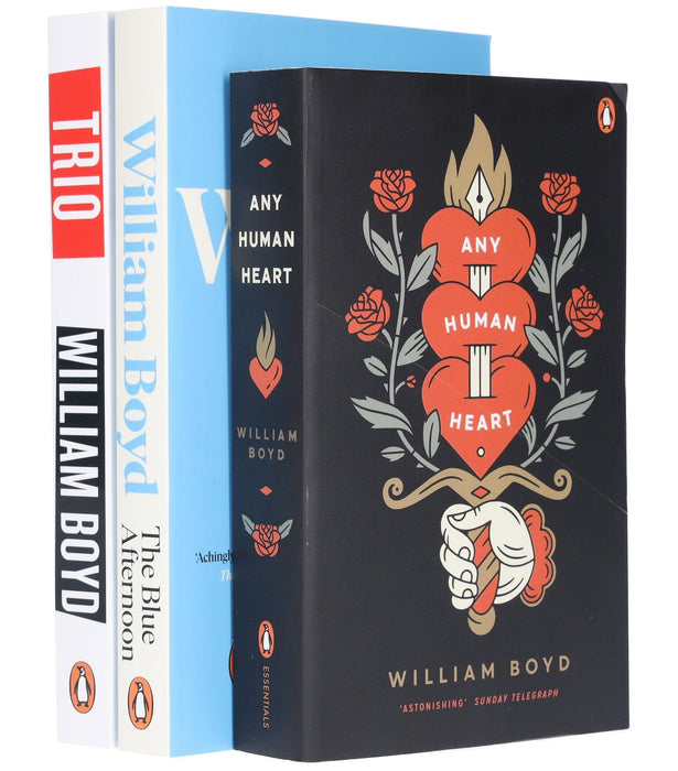 William Boyd Collection (Any Human Heart, The Blue Afternoon & Trio) 3 Books Set - Fiction - Paperback Fiction Penguin Random House