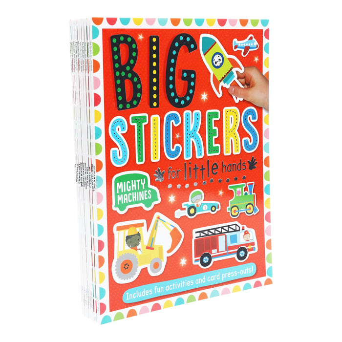 Big Stickers for Little Hands Assortment 10 Books Collection - Age 3-5 - Paperback 0-5 Make Believe Ideas
