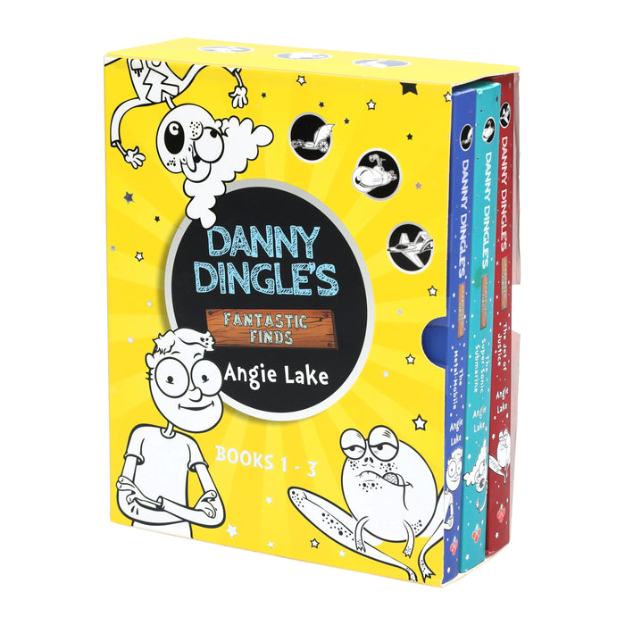 Danny Dingle's Fantastic Finds 3 Books Box Set By Angie Lake - Ages 7-12 - Humour - Paperback