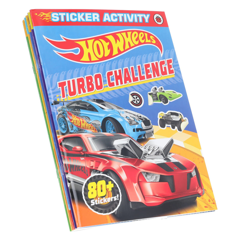 HotWheels Turbo Challenge 5 Sticker Activity Books Books2Door