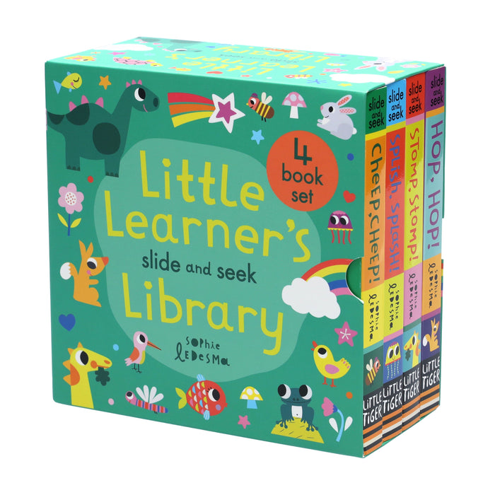 Little Learner Slide and Seek Library 4 Books Childrens Collection Set By Sophie Ledesma - Ages 0-5 - Board Book 0-5 Little Tiger Press Group