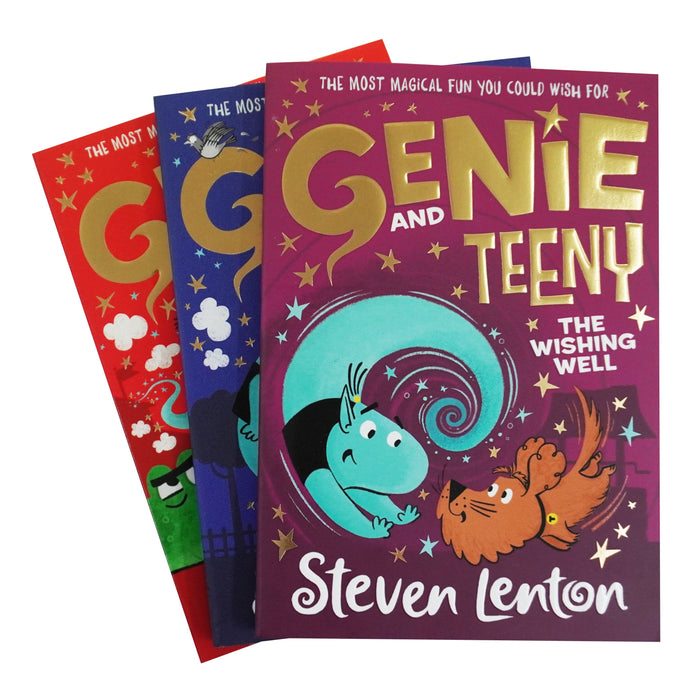Genie and Teeny Series by Steven Lenton 3 Books Collection set - Ages 5-8 - Paperback 5-7 HarperCollins Publishers