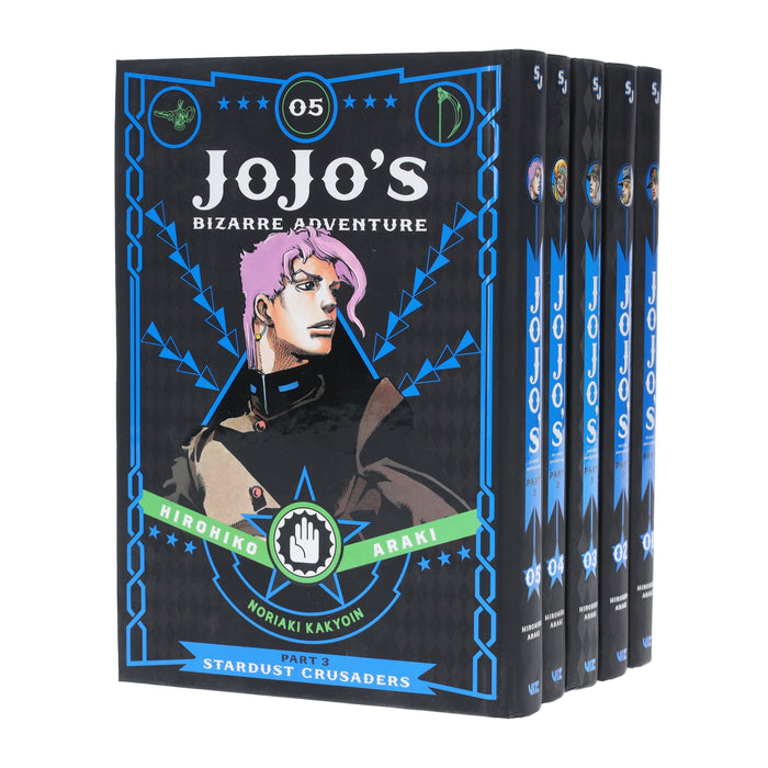 JoJo’s Bizarre Adventure: Part 3 - Stardust Crusaders (Vol. 1-5) by Hirohiko Araki 5 Books Collection Set - Fiction - Hardback Fiction Viz Media, Subs. of Shogakukan Inc
