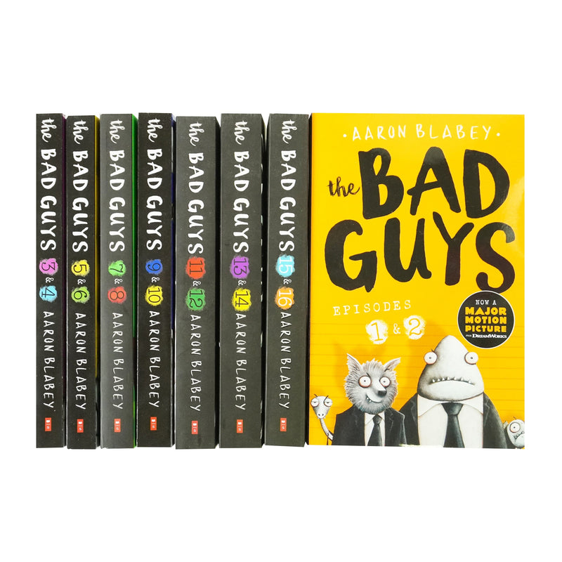 The Bad Guys Episodes 1-16 by Aaron Blabey 8 Books Collection Set - Ages 7-9 - Paperback 7-9 Scholastic
