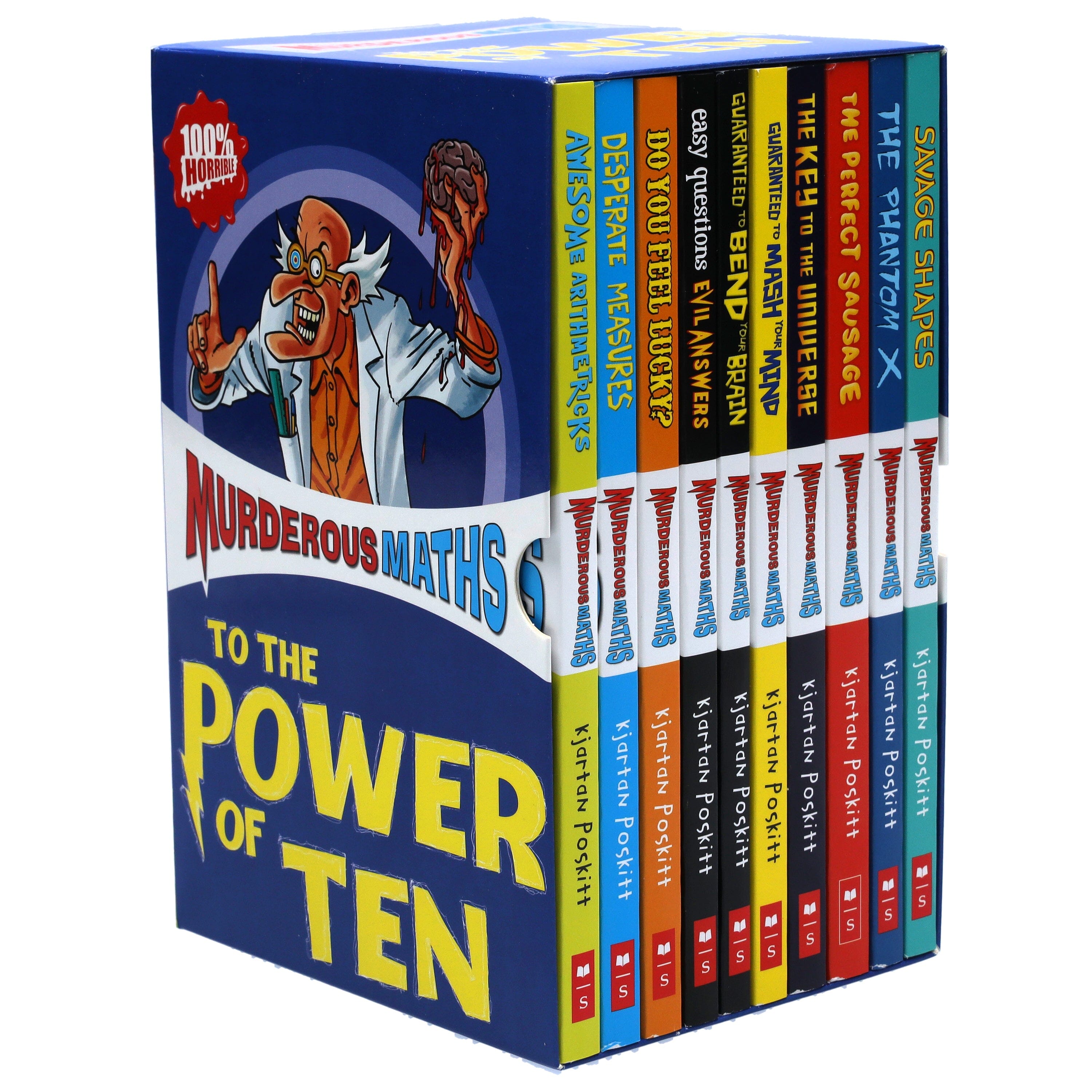 Murderous Maths Collection 10 Books Box Set by Kjartan Poskitt
