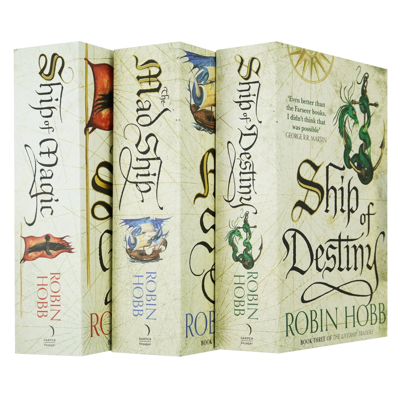 Liveship Traders Trilogy by Robin Hobb 3 Books Collection Set - Fiction - Paperback Fiction HarperVoyager