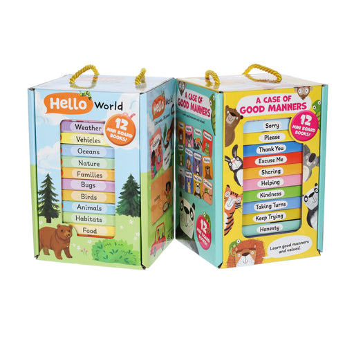 A Case of Good Manners & Hello World! By Sweet Cherry Publishing 24 Books Collection Box Set - Ages 2+ - Board Books 0-5 Sweet Cherry Publishing