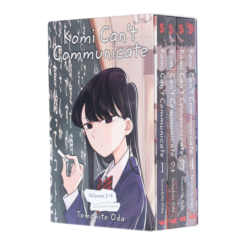 Komi Can't Communicate (Volumes 1-4) by Tomohito Oda 4 Books Collection Box Set (Includes Double-Sided Poster)- Manga - Paperback Graphic Novels Viz Media, LLC