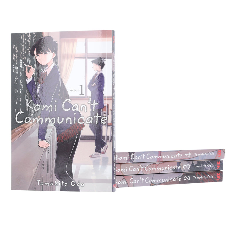 Komi Can't Communicate (Volumes 1-4) by Tomohito Oda 4 Books Collection Box Set (Includes Double-Sided Poster)- Manga - Paperback Graphic Novels Viz Media, LLC