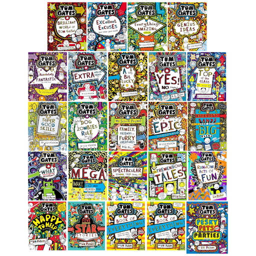 Tom Gates by Liz Pichon: Books 1-24 Collection Set - Age 7-14 - Paperback/Hardback 7-9 Scholastic