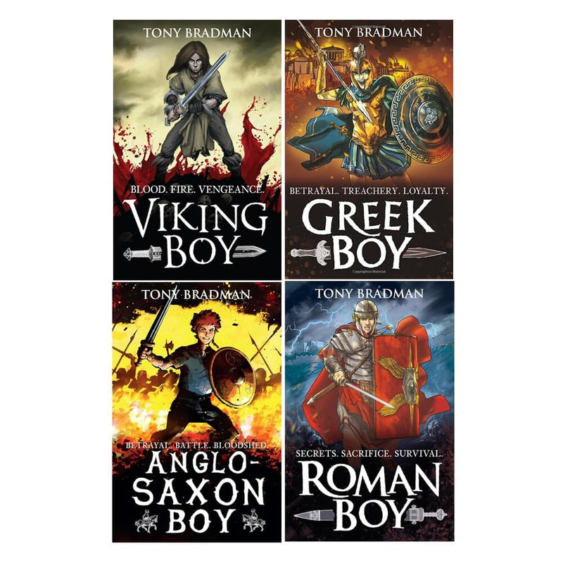 Viking Boy Series by Tony Bradman 4 Books Collection Set - Ages 9-12 - Paperback 9-14 Walker Books