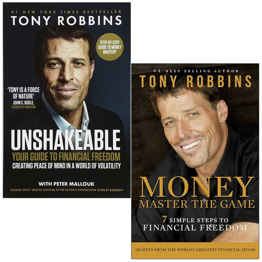 Tony Robbins Collection (Unshakeable: Your Guide to Financial Freedom & Money Master the Game) 2 Books Set - Non Fiction - Paperback Non-Fiction Simon & Schuster