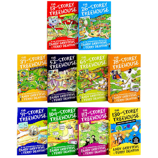 The Treehouse Series by Andy Griffiths & Terry Denton 10 Books Collection Box Set - Ages 7-11 - Paperback 5-7 Pan Macmillan