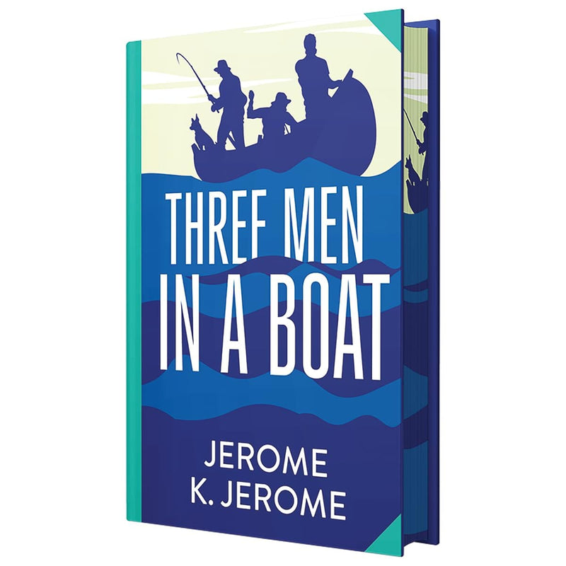 Three Men In A Boat by Jerome K. Jerome - Fiction - Sprayed edges Hardback Fiction Wilco Books