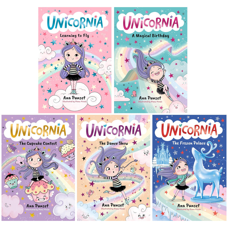 The Magic of Unicornia Series by Ana Punset Illustrated 5 Books Collection Box Set - Ages 5+ - Paperback 5-7 Walker Books Ltd