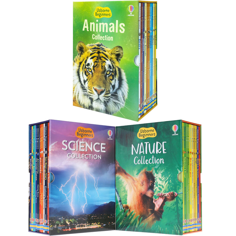 Usborne Beginners Series 30 Books Collection Box Set (Nature, Science & Animals) - Ages 4-10 - Hardback 7-9 Usborne Publishing Ltd