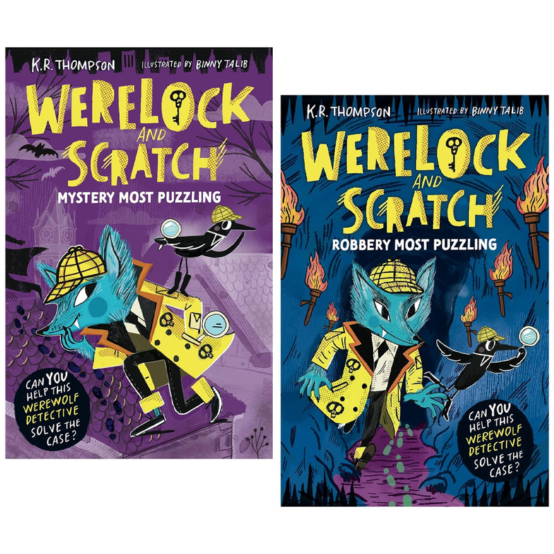 Werelock and Scratch Series by K.R. Thompson Illustrated 2 Books Collection Set - Ages 7+ - Paperback 7-9 Hachette