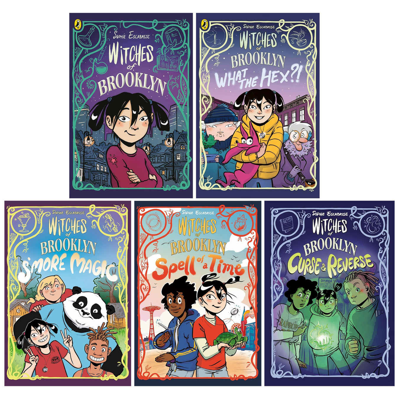 Witches of Brooklyn Graphic Novel Series by Sophie Escabasse 5 Books Collection Set - Ages 7-14 - Paperback Graphic Novels Penguin Random House