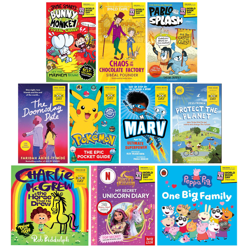 World Book Day Children Collection 10 Books Set - Ages 5+ - Paperback 5-7 Various