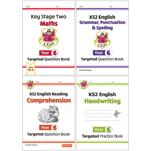 CGP KS2 Year 6 Targeted Question Bundle 6 Books Collection Set - Ages 10-11 - Paperback 9-14 Coordination Group Publications Ltd (CGP)