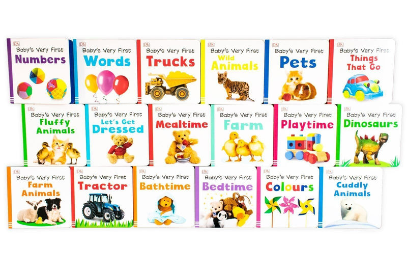 Baby First Library Numbers Baby's Very First Library By DK 18 Board Books Set- Ages 0-5 - Board B ...
