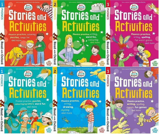 Biff Chip Kipper Phonics Stories & Activities Pack 6 Books - Ages 0-5- Paperback By Roderick Hunt 0-5 Oxford University Press