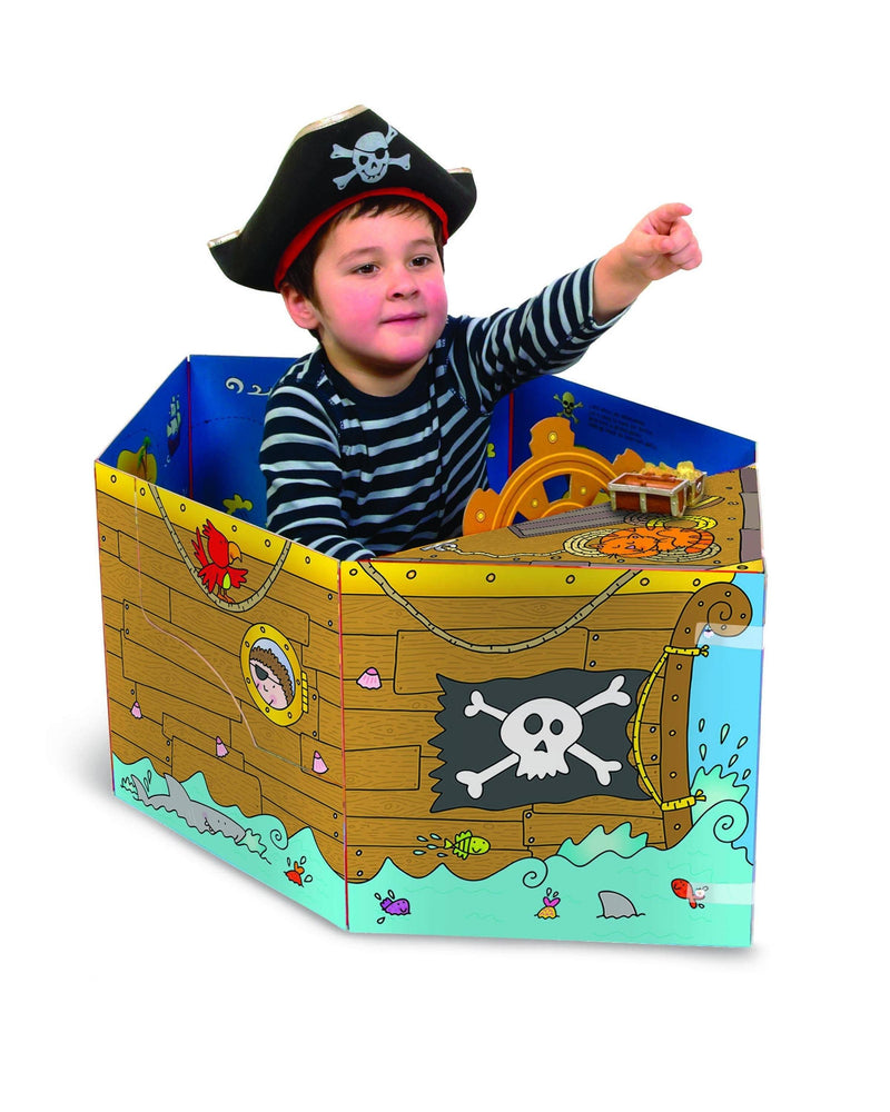 Convertible Pirate Ship - Ages 0-5 - Hardback - Amy Johnson 0-5 Miles Kelly Publishing