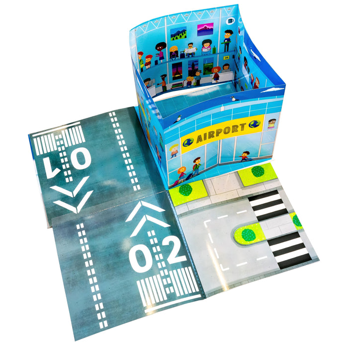 Convertible Playbook Airport - Ages 0-5 - Hardback - Belinda Gallagher 0-5 Miles Kelly Publishing