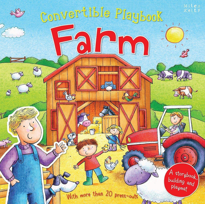 Convertible Playbook Farm - Ages 0-5 - Hardback - Claire Philip 0-5 Miles Kelly Publishing